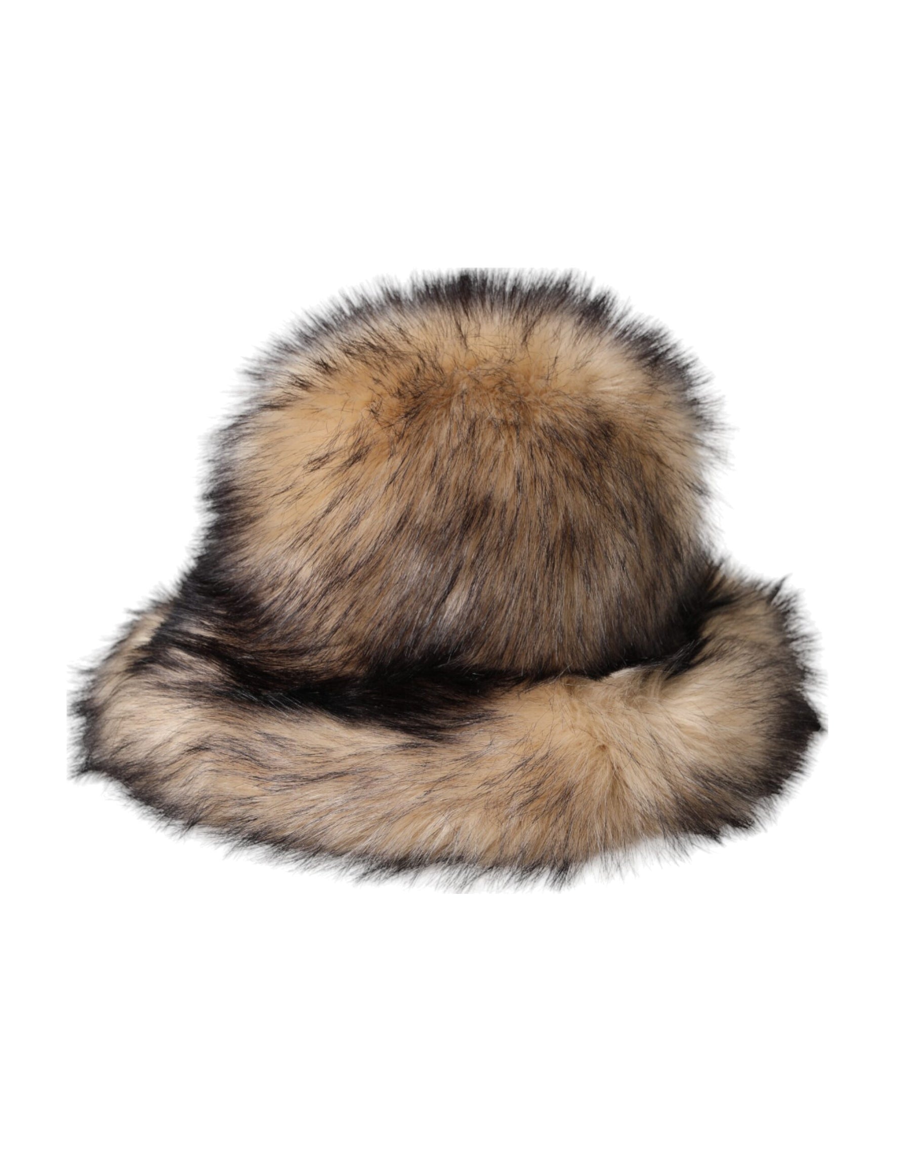Dolce & Gabbana Brown Faux Fur Modacrylic Fedora Hat | Regal Royce