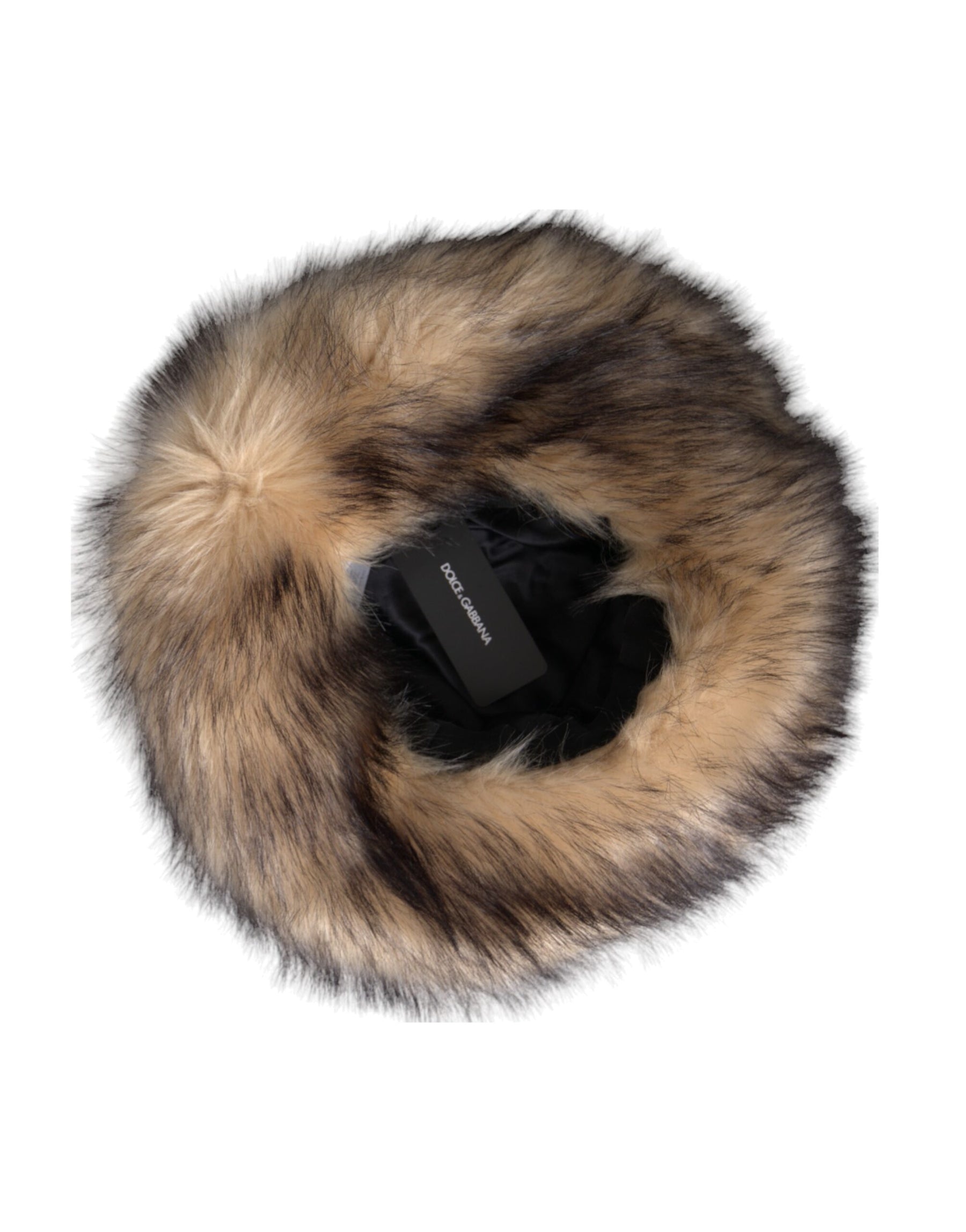 Dolce & Gabbana Brown Faux Fur Modacrylic Fedora Hat | Regal Royce