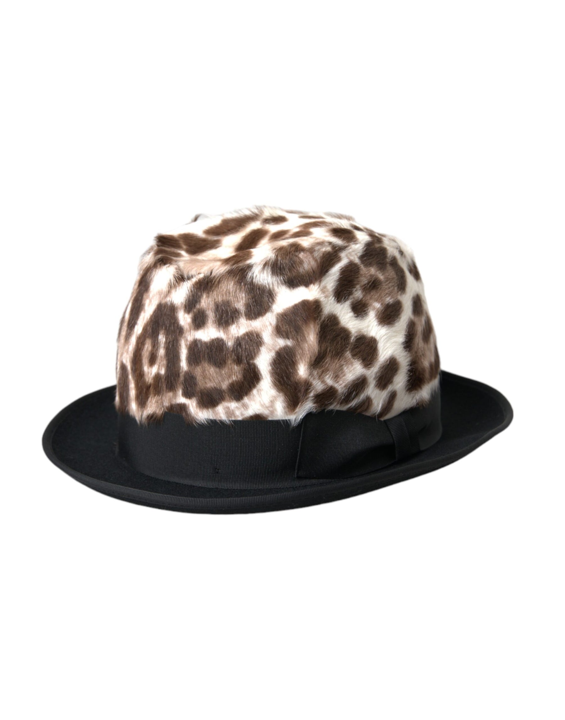Dolce & Gabbana Multicolor Leopard Women Fedora Hat | Regal Royce