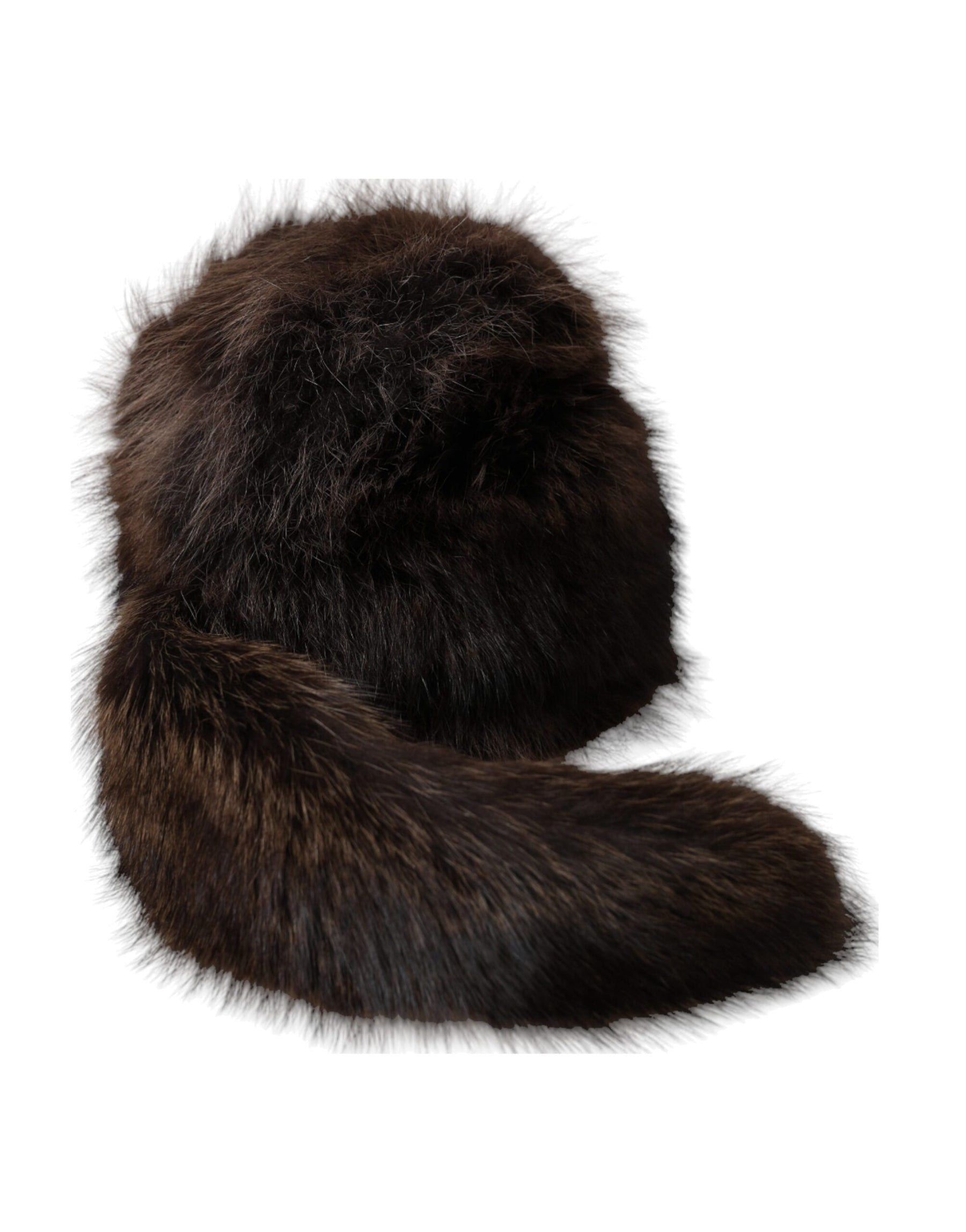 Dolce & Gabbana Women Brown Raccoon Fur Bucket Hat | Regal Royce