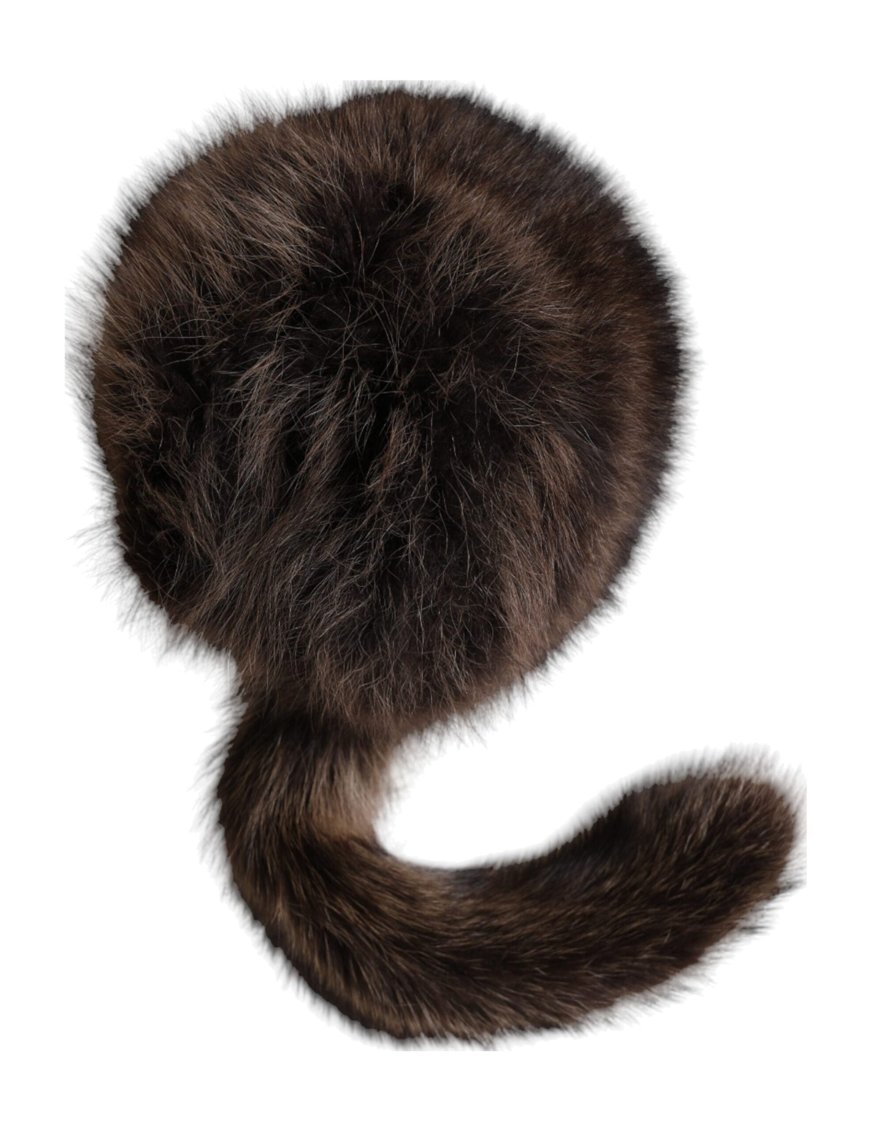 Dolce & Gabbana Women Brown Raccoon Fur Bucket Hat | Regal Royce