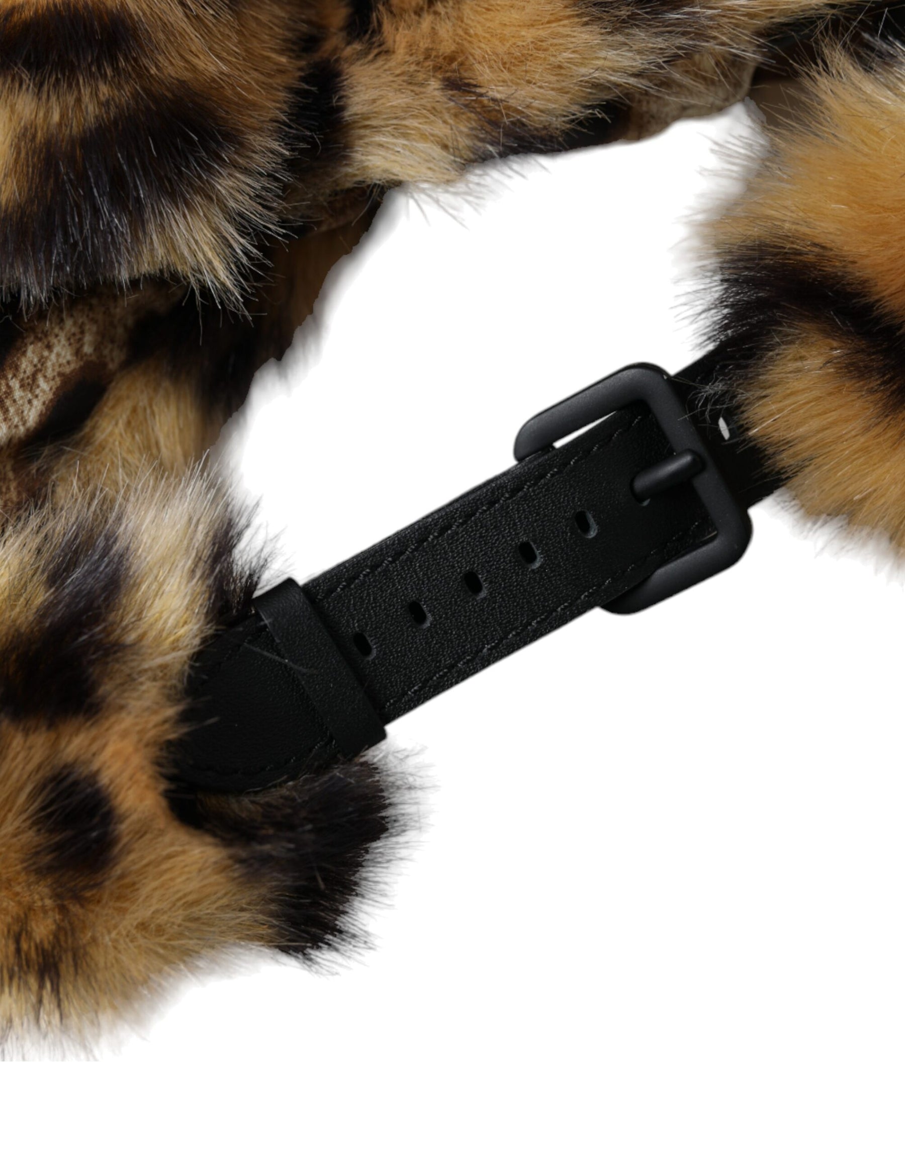 Dolce & Gabbana Brown Leopard Fur Women Bucket Hat | Regal Royce