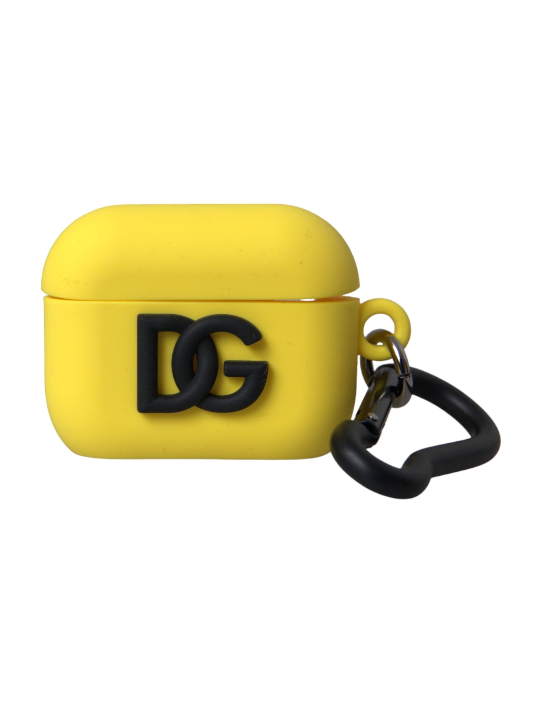 Dolce & Gabbana Yellow Silicone Logo Embossed Airpods Case | Regal Royce