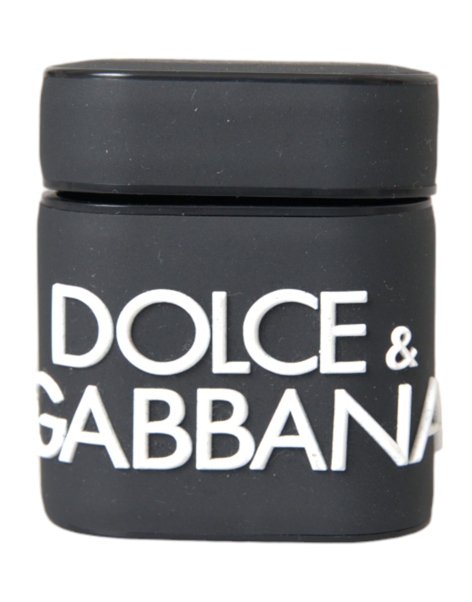 Dolce & Gabbana Black White Silicone Embossed Logo Airpods Case | Regal Royce