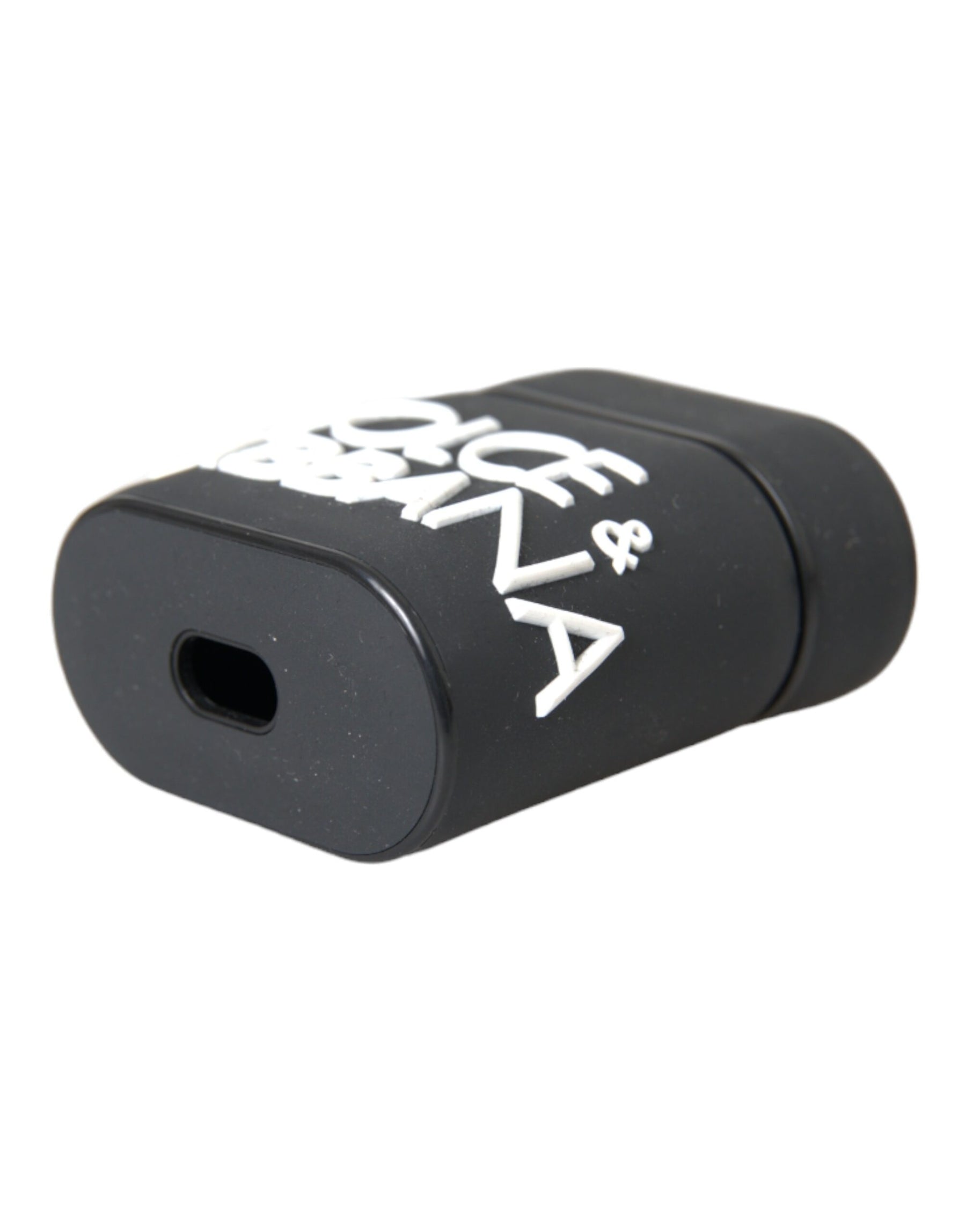 Dolce & Gabbana Black White Silicone Embossed Logo Airpods Case | Regal Royce