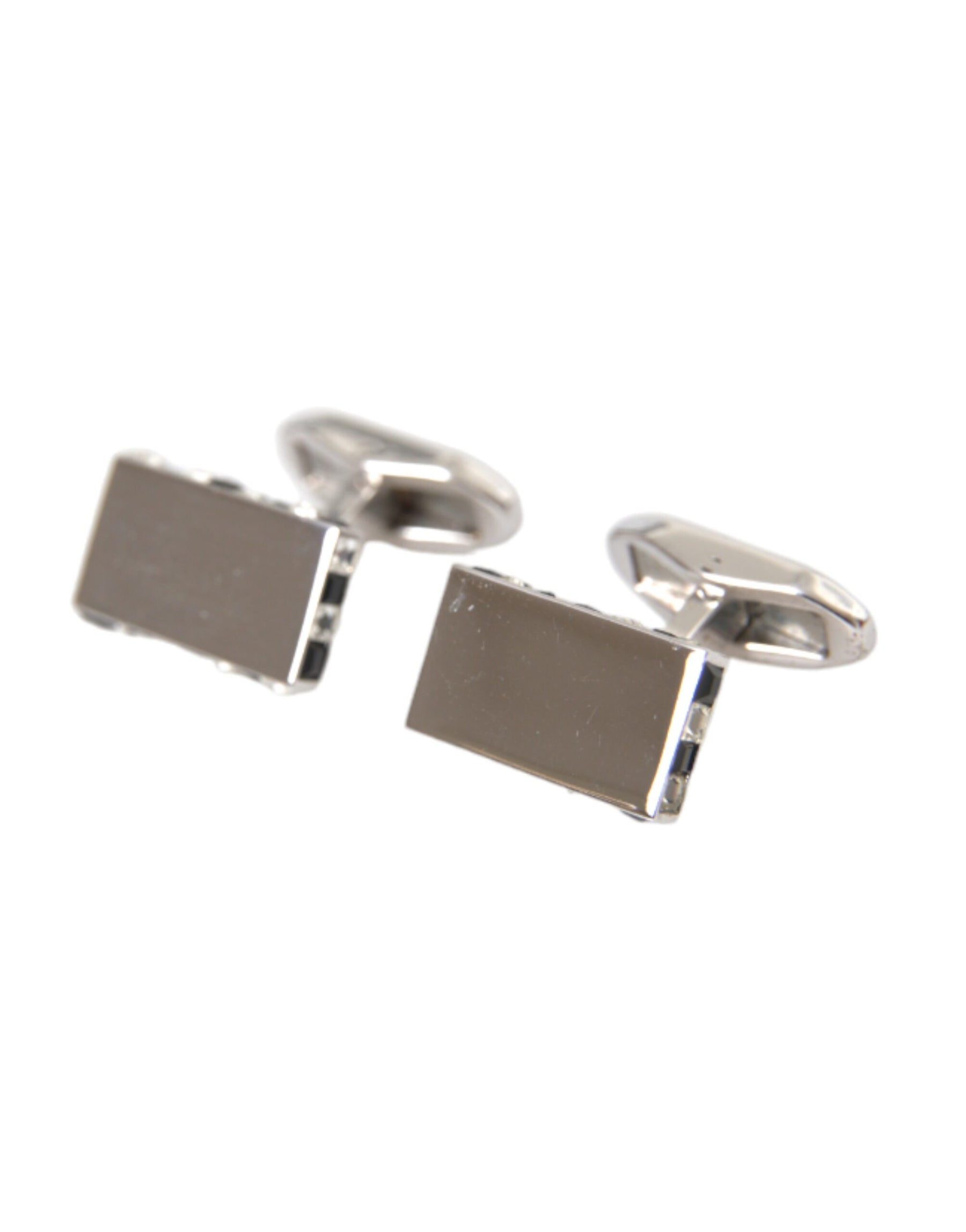 Dolce & Gabbana Silver Plated Metal Brass Pin Men Cufflinks | Regal Royce