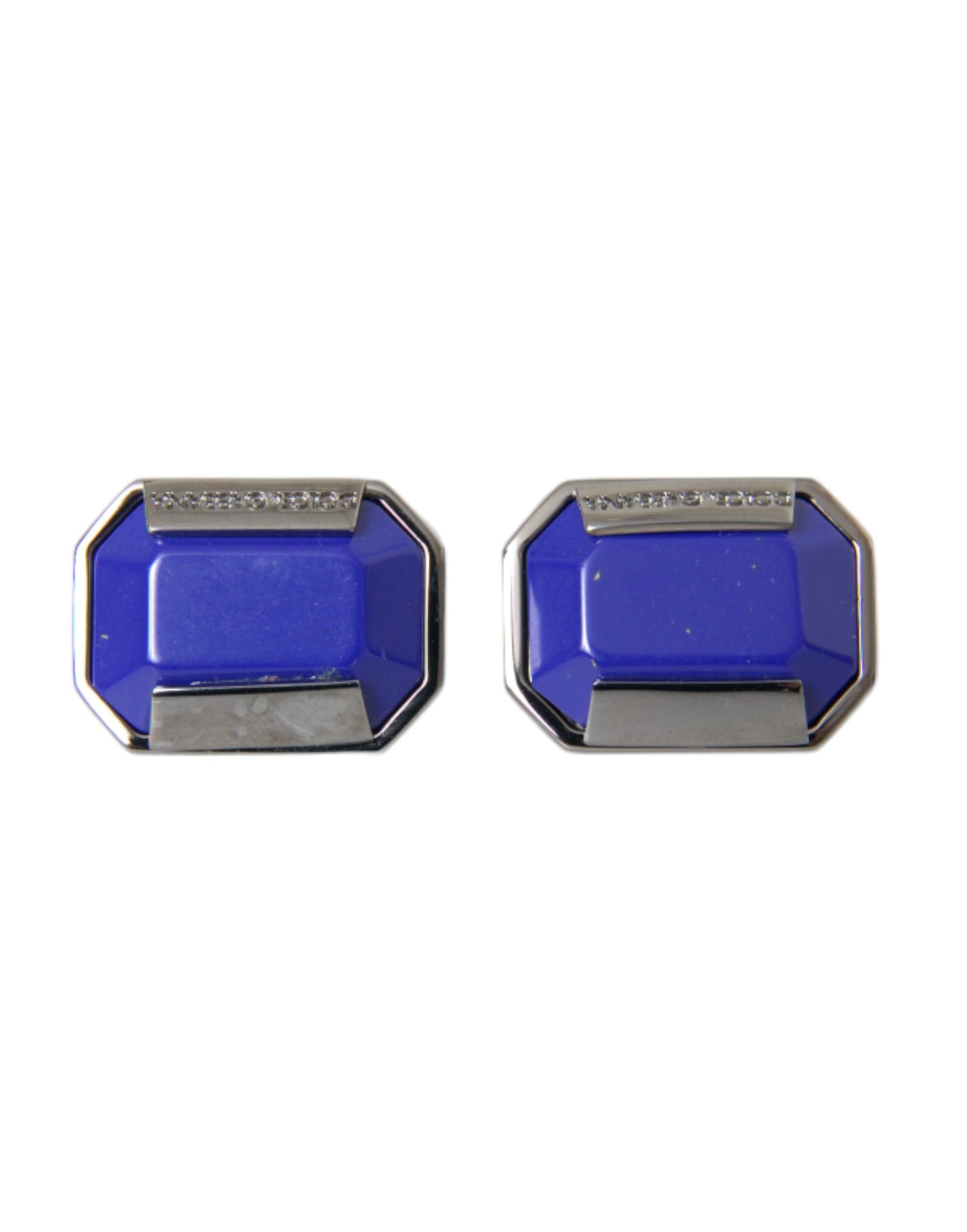 Dolce & Gabbana Silver Plated Brass Pin Crystal Cufflinks | Regal Royce