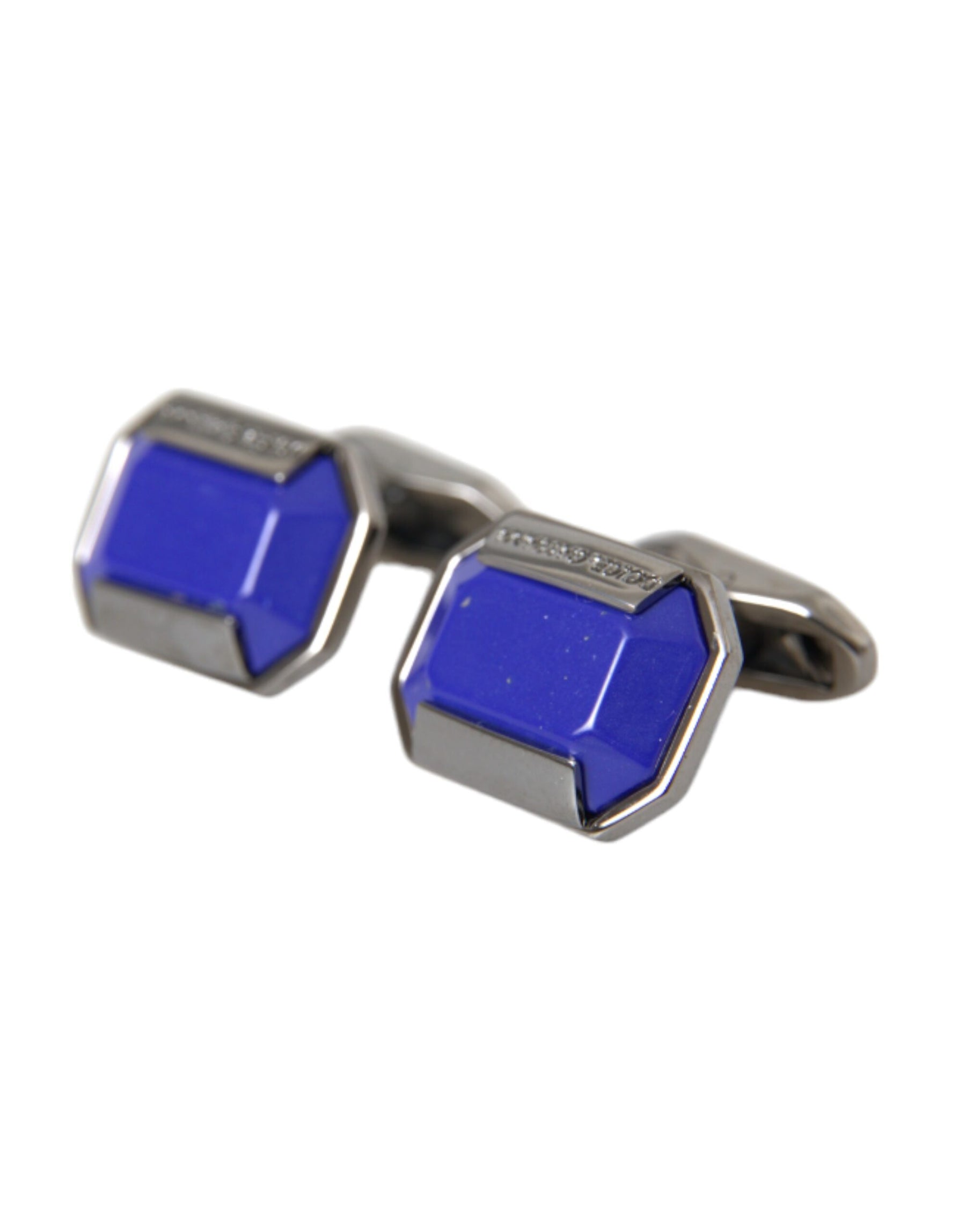 Dolce & Gabbana Silver Plated Brass Pin Crystal Cufflinks | Regal Royce