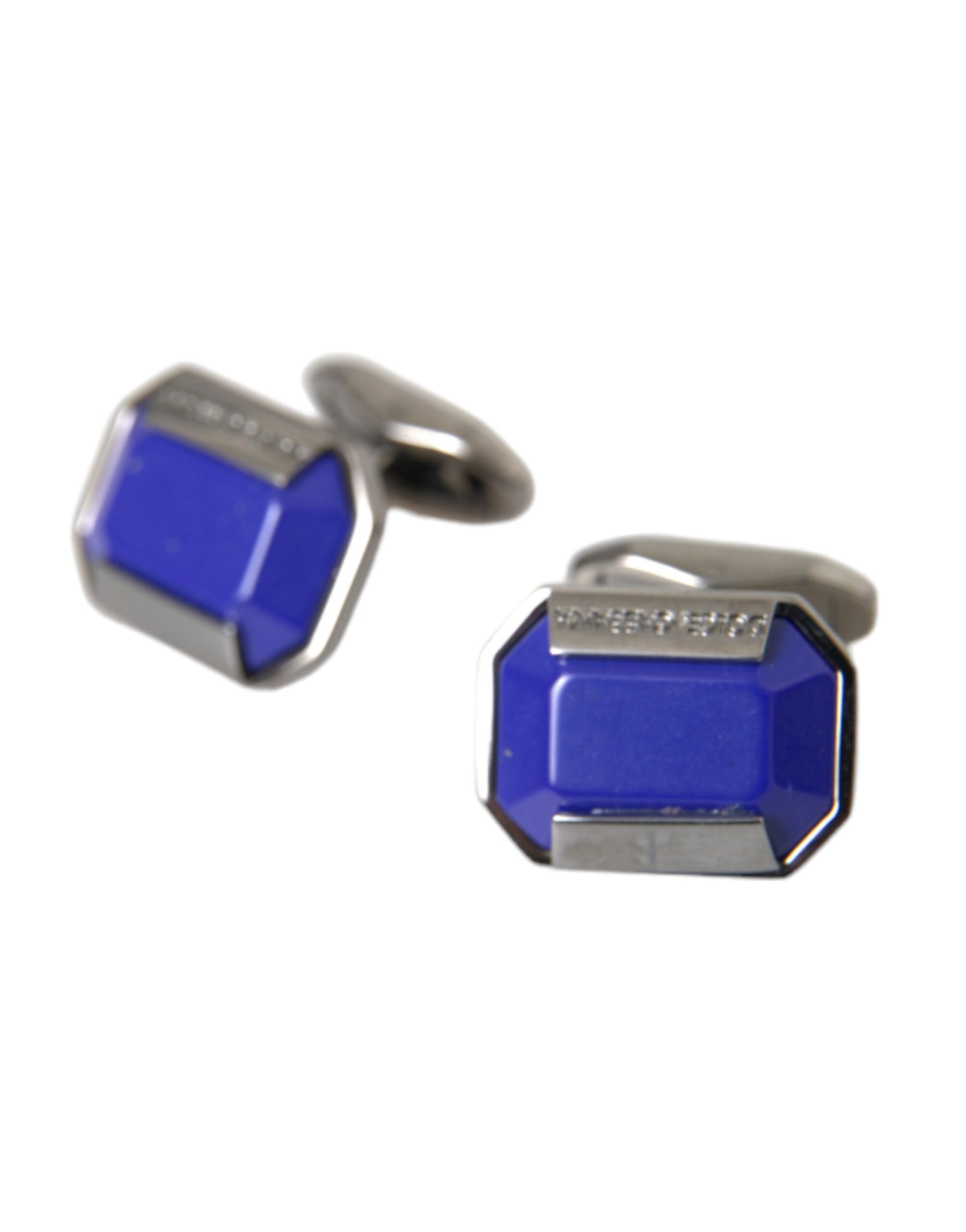 Dolce & Gabbana Silver Plated Brass Pin Crystal Cufflinks | Regal Royce