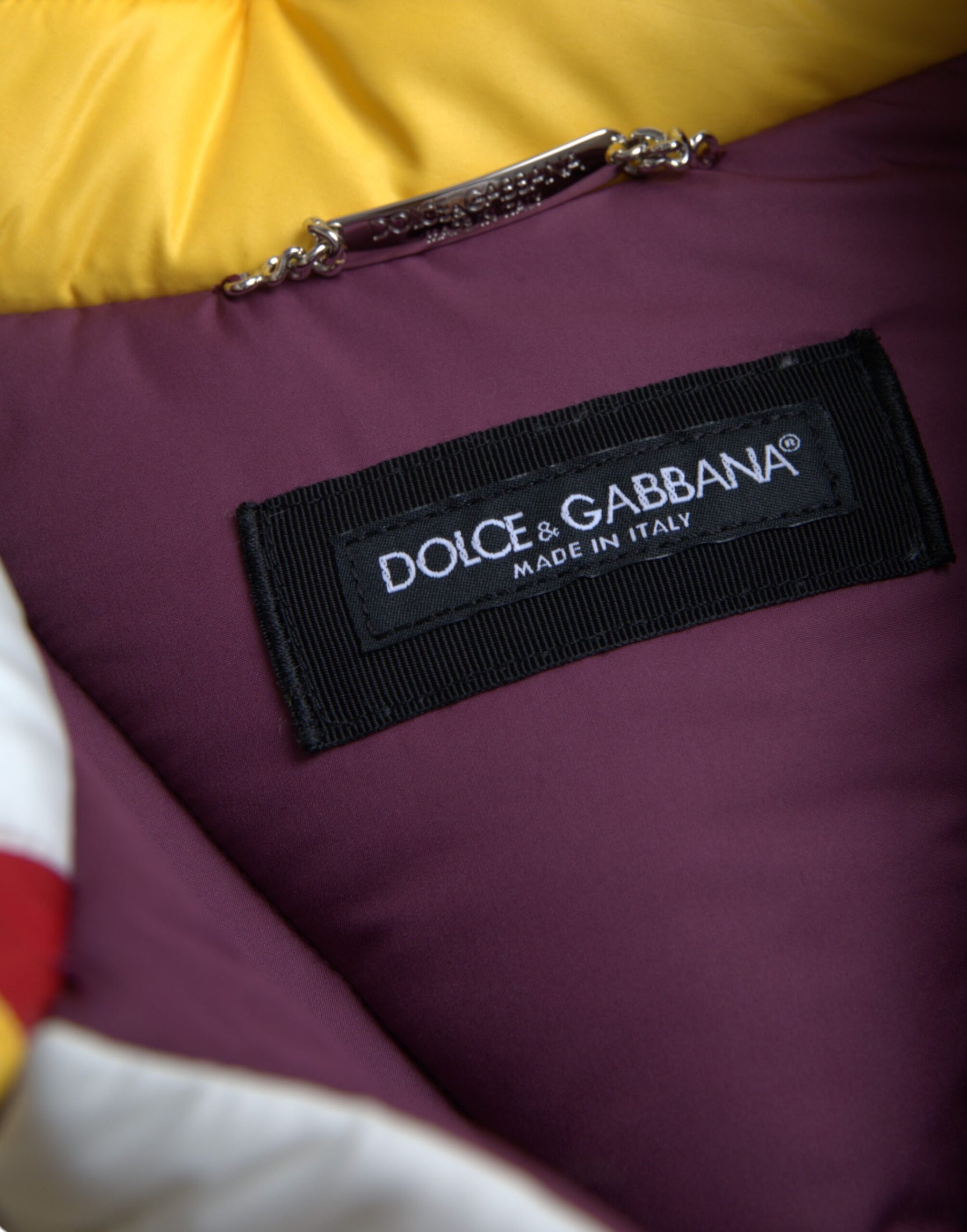 Dolce & Gabbana Multicolor Windbreaker Puffer Jacket Men | Regal Royce