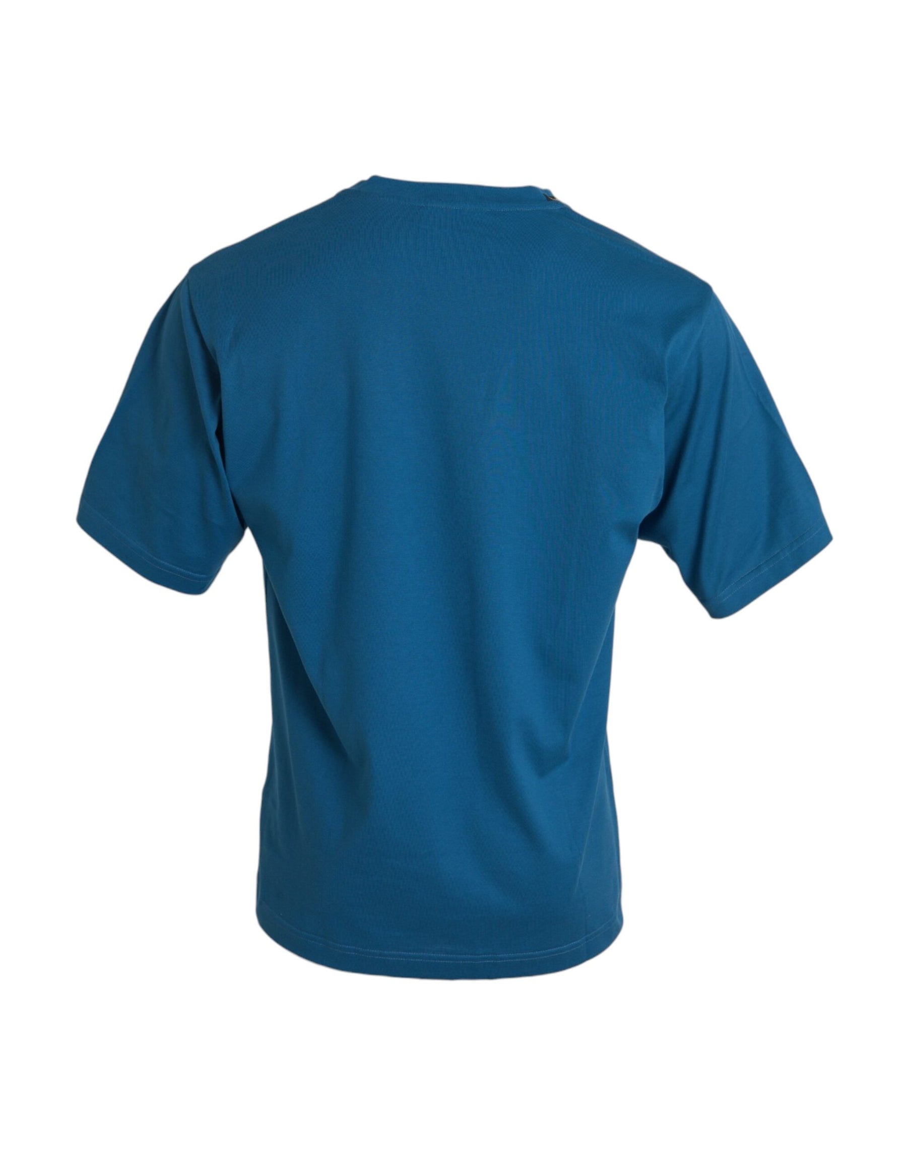Dolce & Gabbana Blue Logo Round Neck Short Sleeves T-shirt | Regal Royce