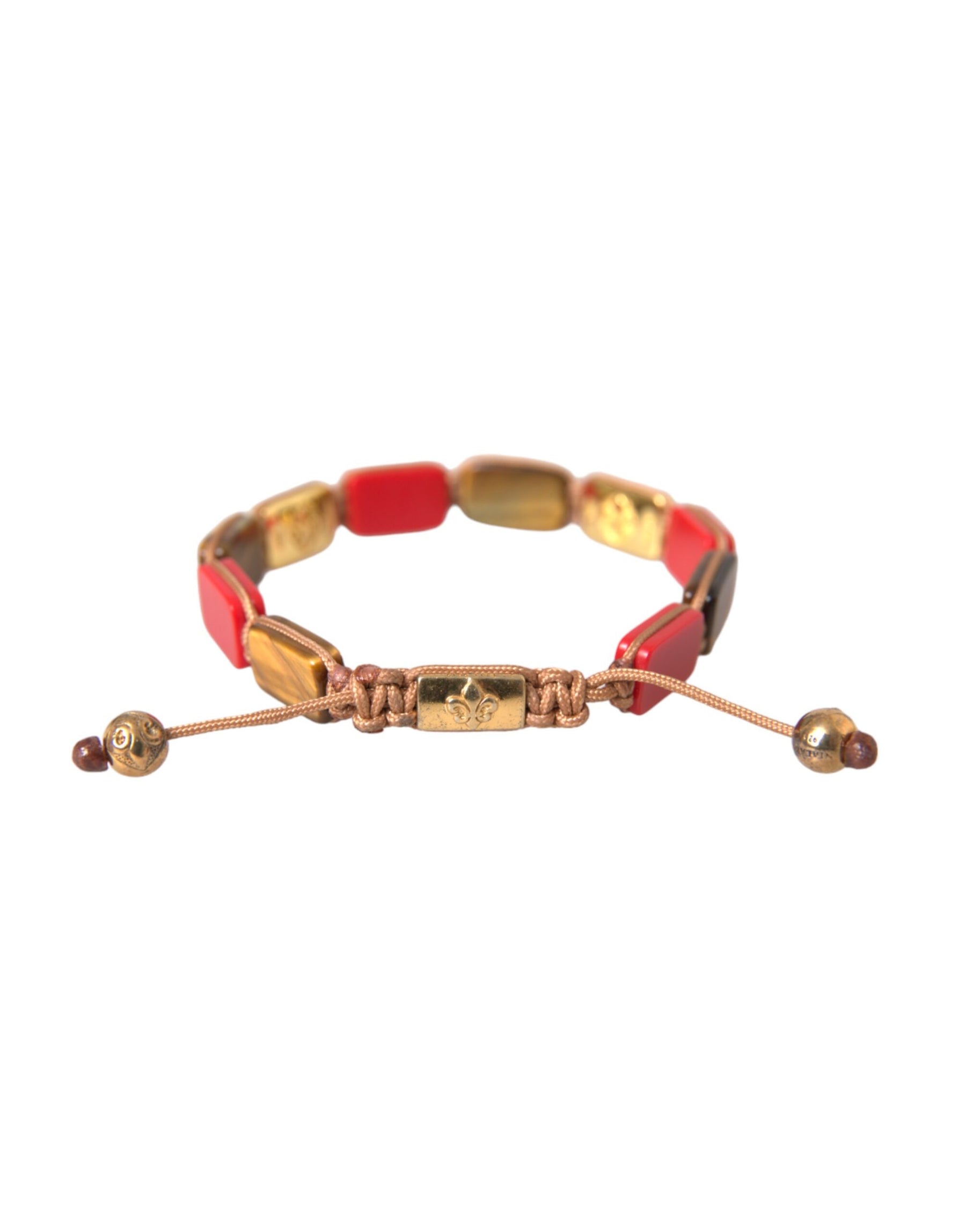 Nialaya CZ Tiger Eye Red Coral 925 Silver Men Bracelet | Regal Royce