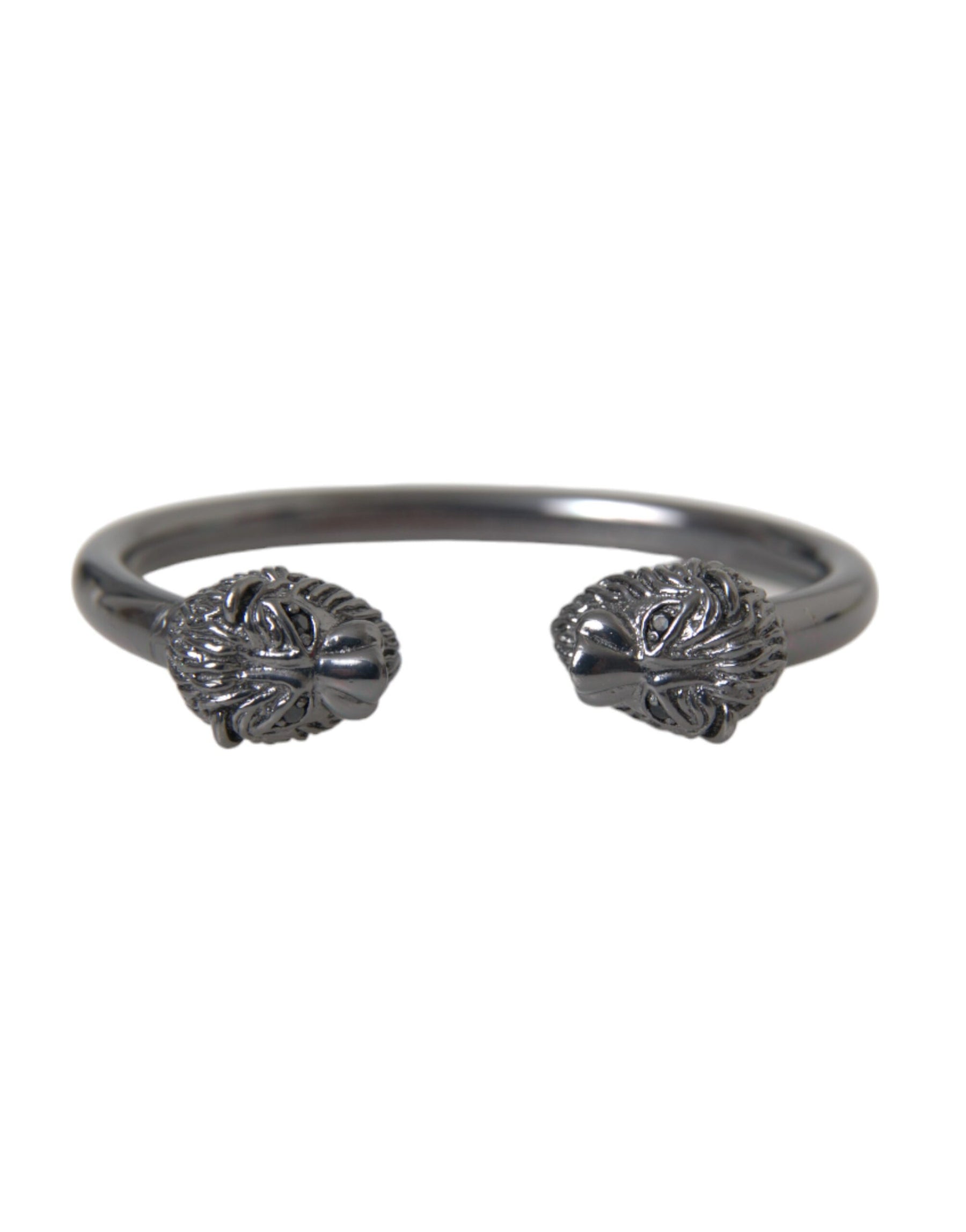 Nialaya Black Rhodium Lion Bangle Bracelet Women | Regal Royce