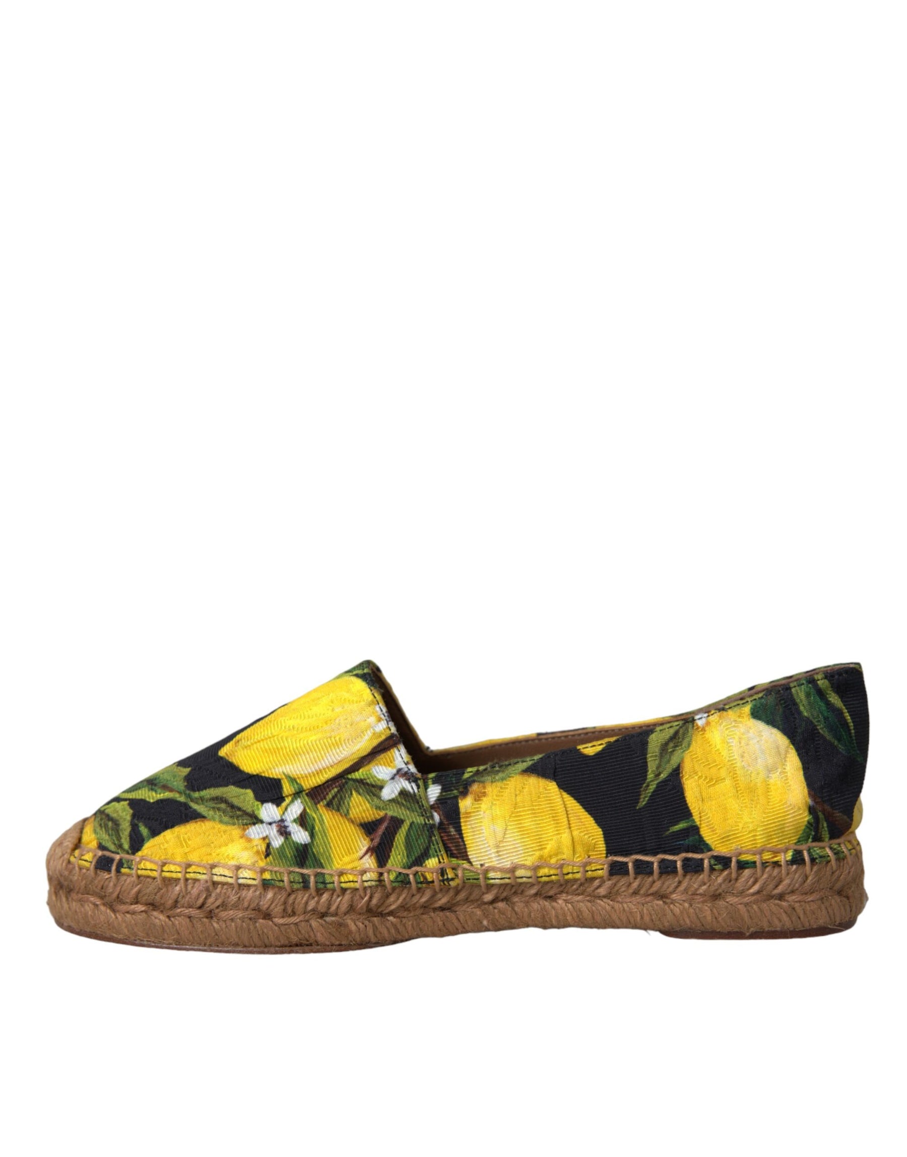 Dolce & Gabbana Multicolor Lemon Slip On Espadrilles Shoes | Regal Royce