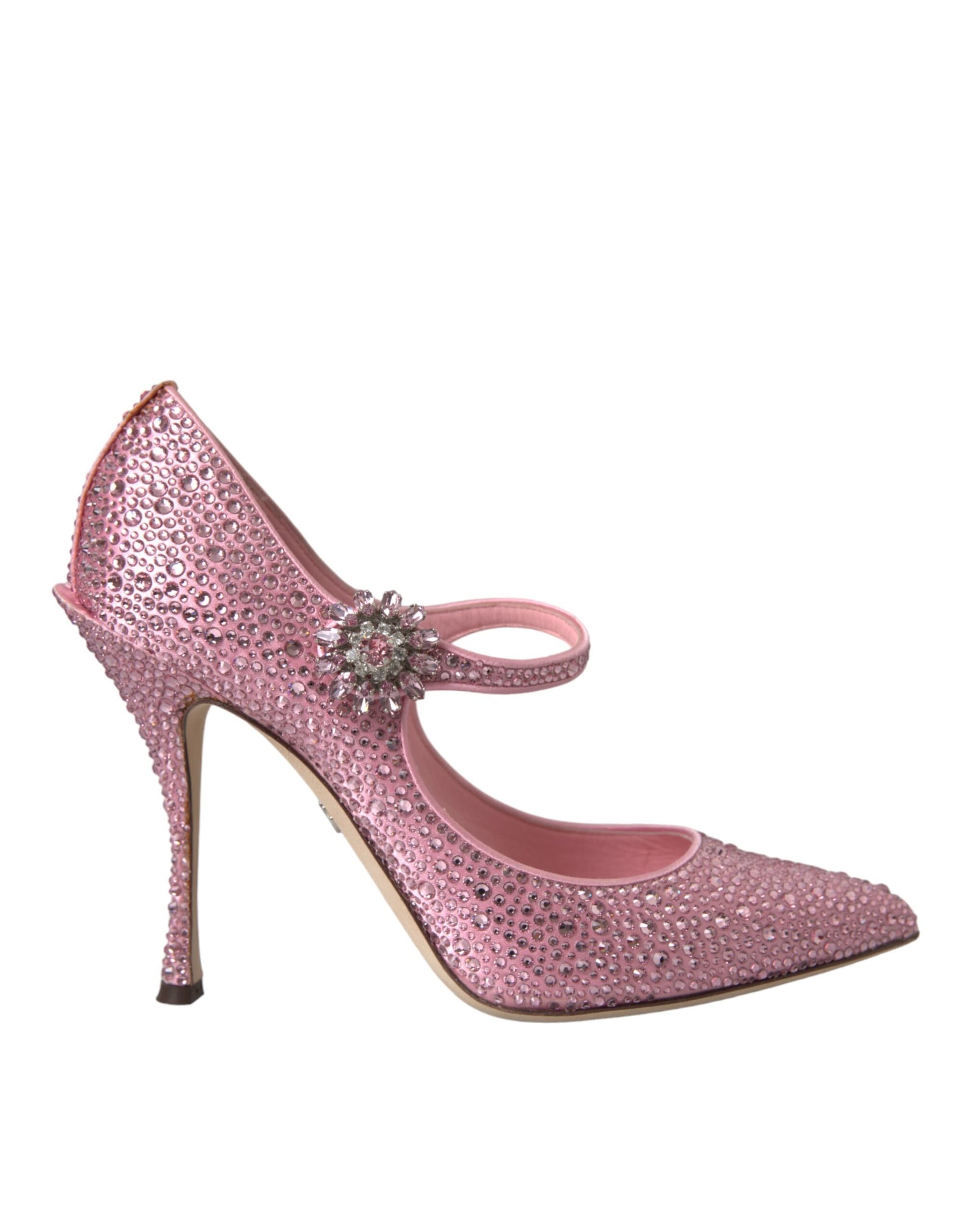 Dolce & Gabbana Pink Strass Crystal Heels Pumps Shoes | Regal Royce