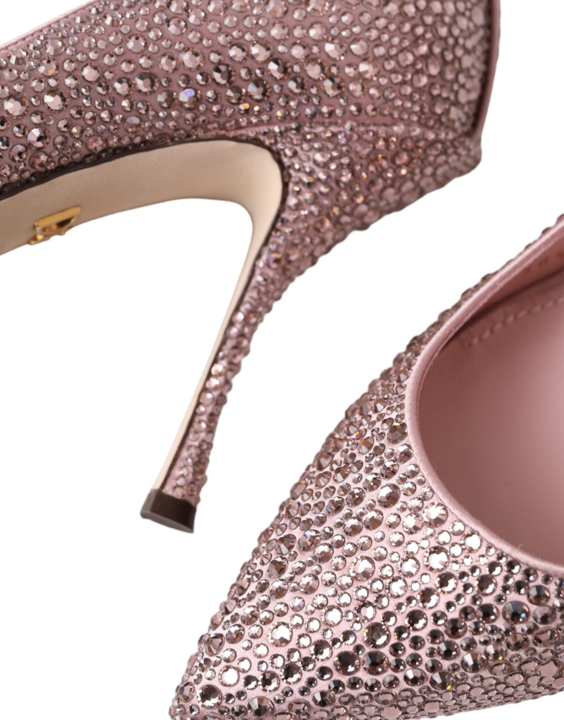 Dolce & Gabbana Pink Strass Crystal Heels Pumps Shoes | Regal Royce