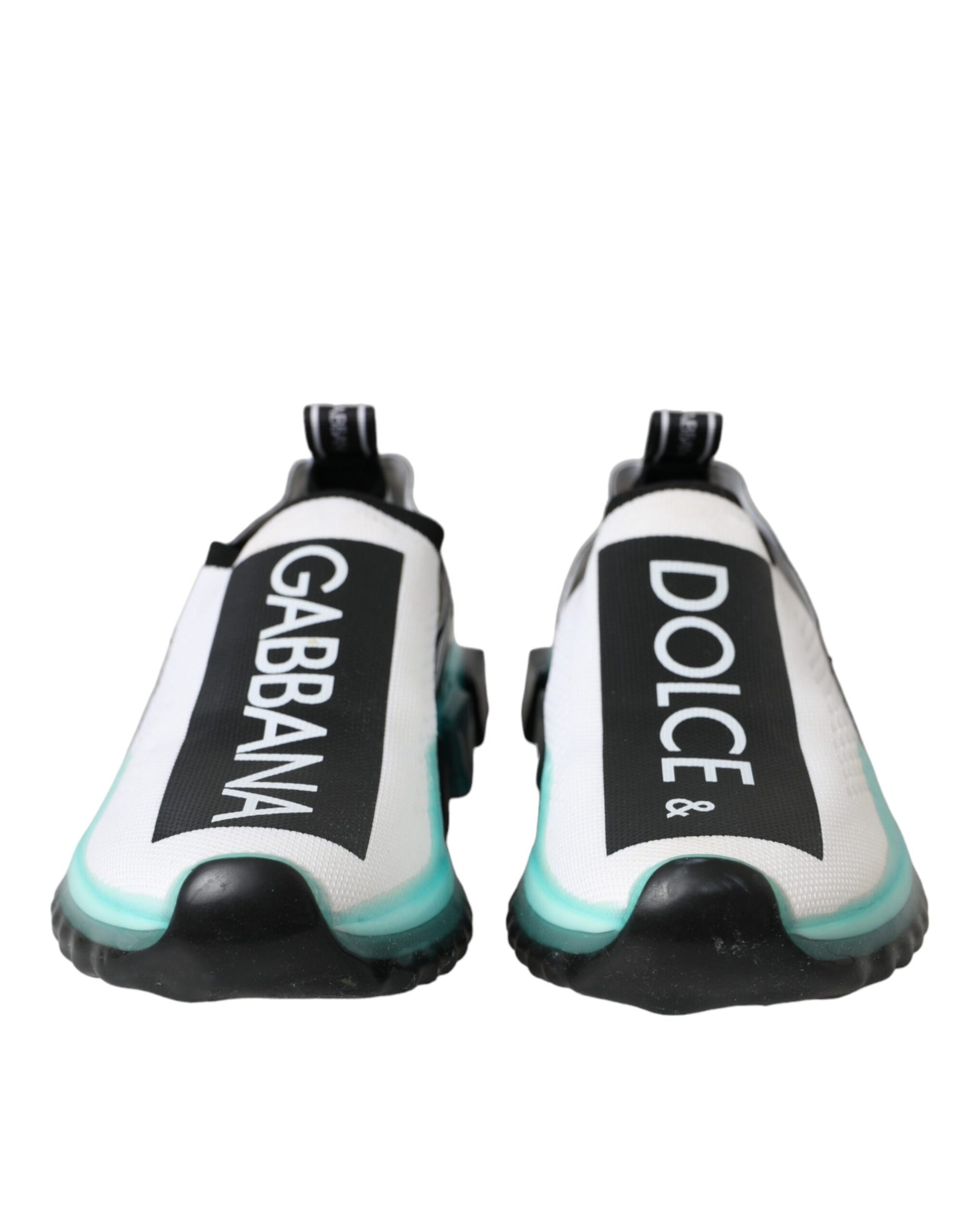 Dolce & Gabbana Black White Blue Slip On Sorrento Sneakers Shoes | Regal Royce