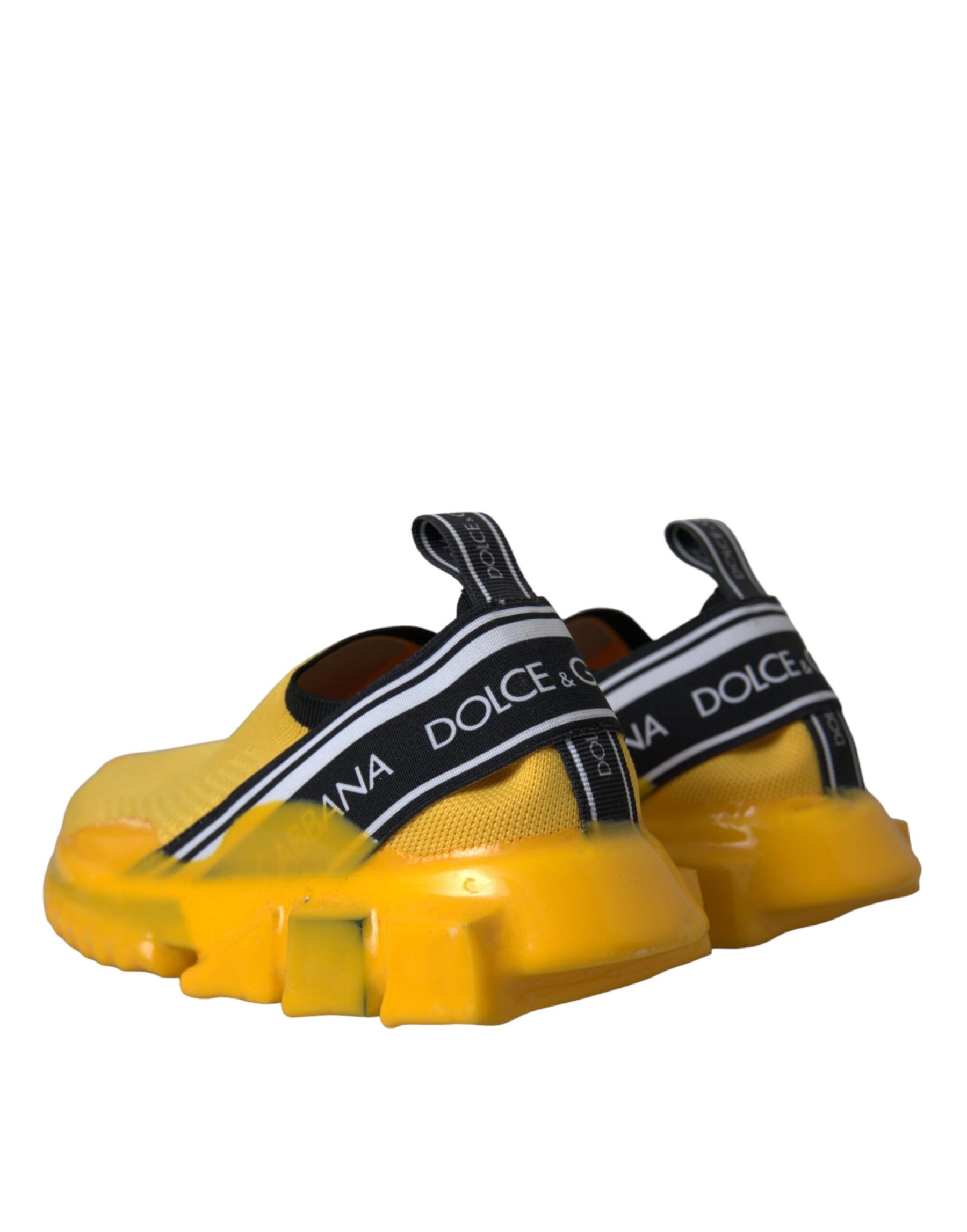Dolce & Gabbana Yellow Sorrento Slip On Sneakers Women Shoes | Regal Royce