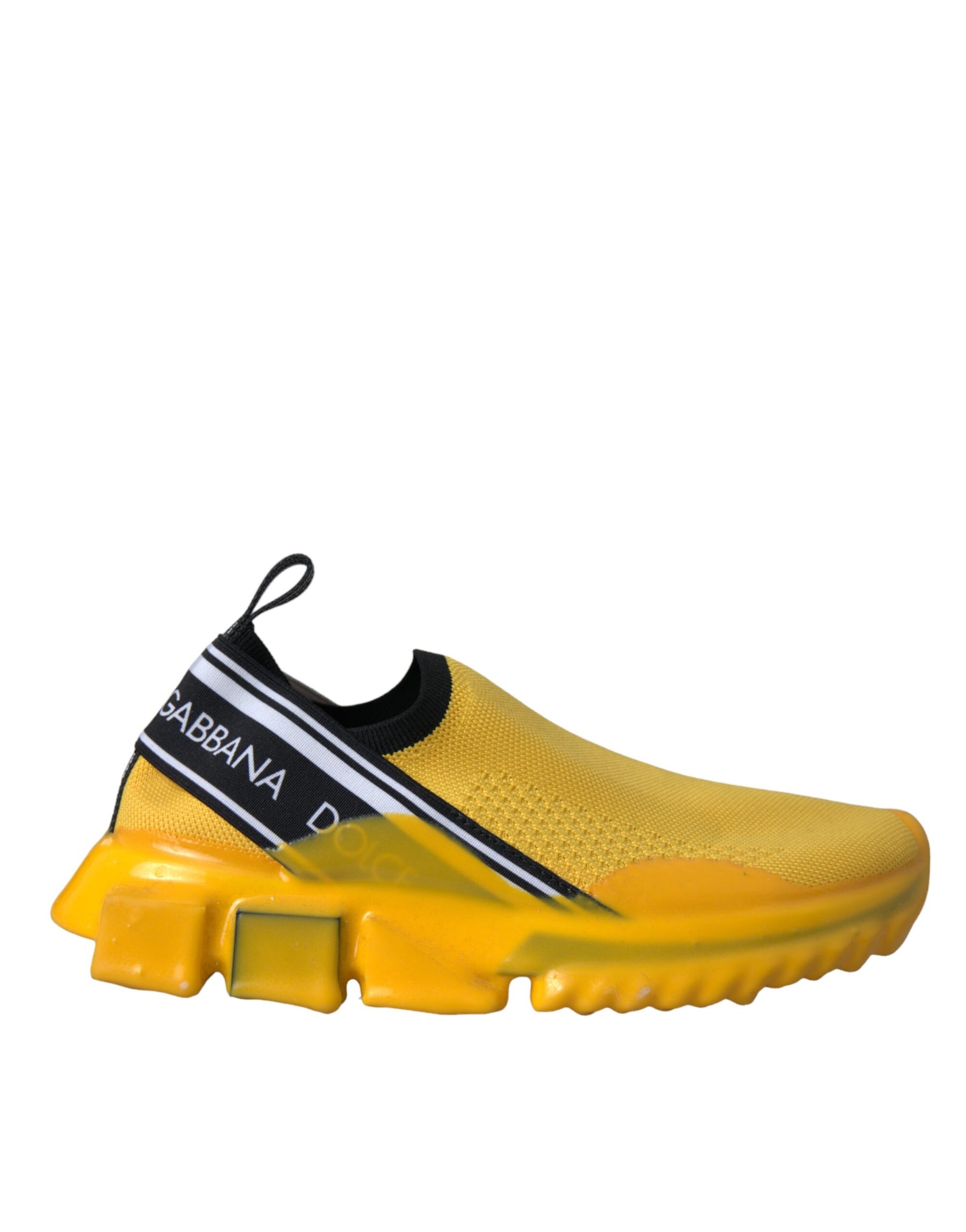 Dolce & Gabbana Yellow Sorrento Slip On Sneakers Women Shoes | Regal Royce