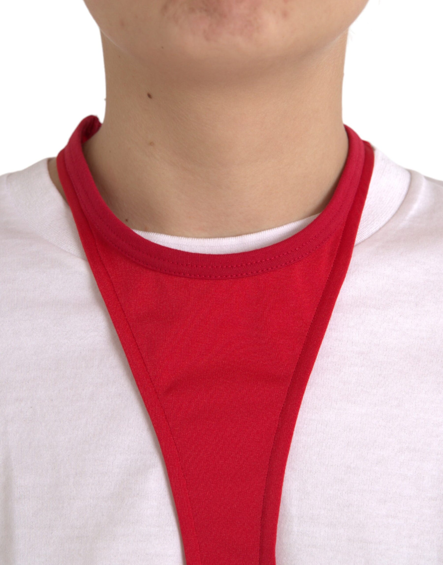 Dolce & Gabbana Red Nylon Stretch Bodycon Sheath Mini Dress | Regal Royce