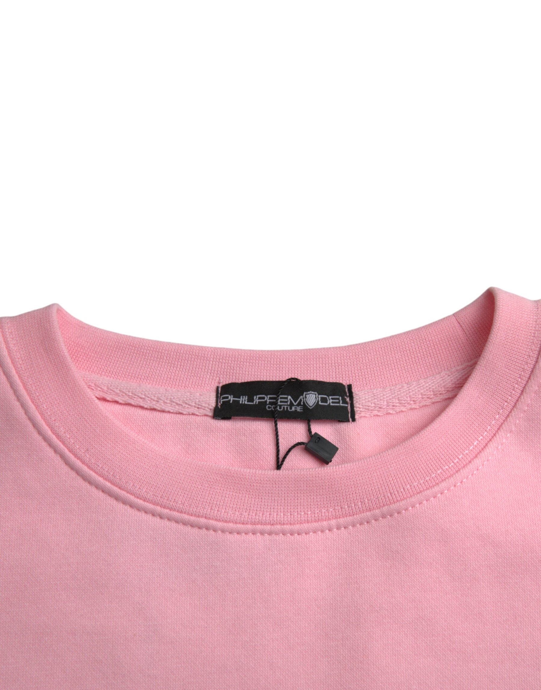 Philippe Model Pink Cotton Logo Long Sleeves Pullover Sweater | Regal Royce