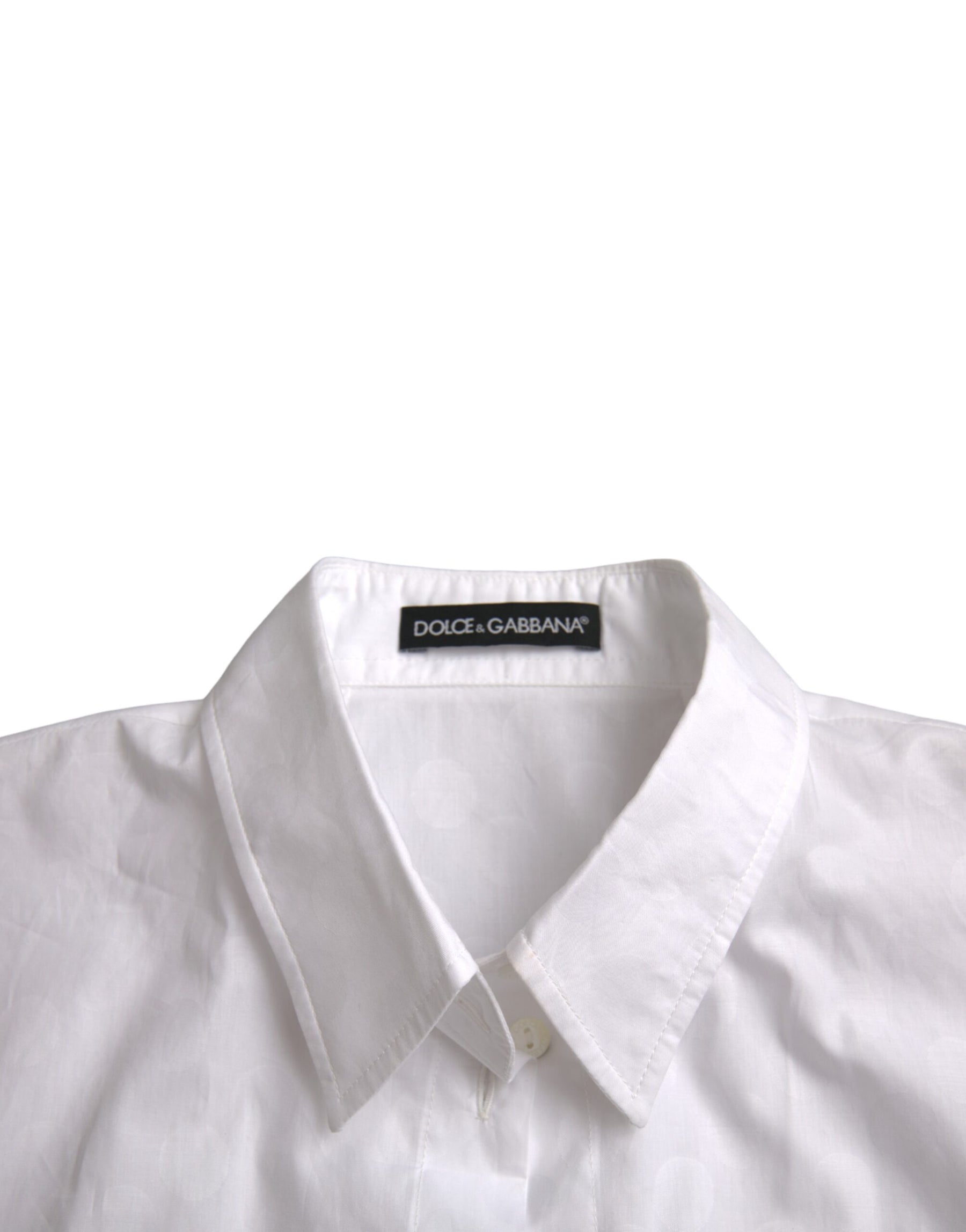 Dolce & Gabbana White Collared Short Sleeve Polo Shirt Top | Regal Royce