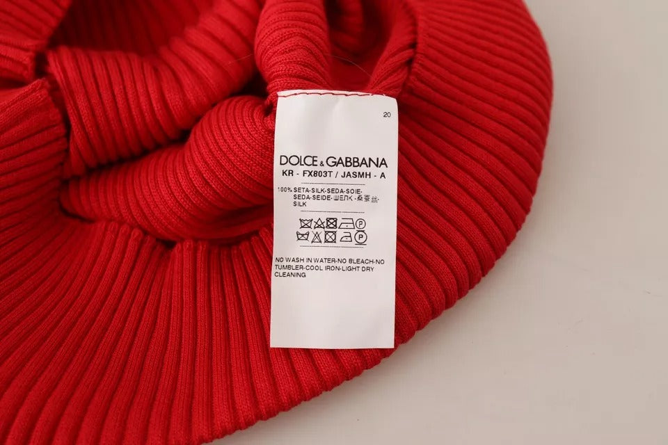 Dolce & Gabbana Red Silk T-shirt Short Sleeve Top Blouse | Regal Royce