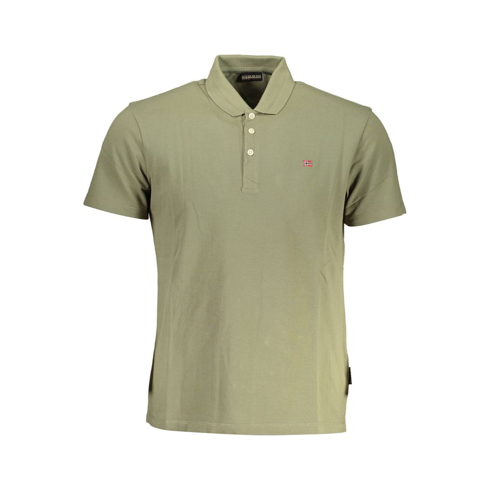Napapijri Green Cotton Polo Shirt | Regal Royce