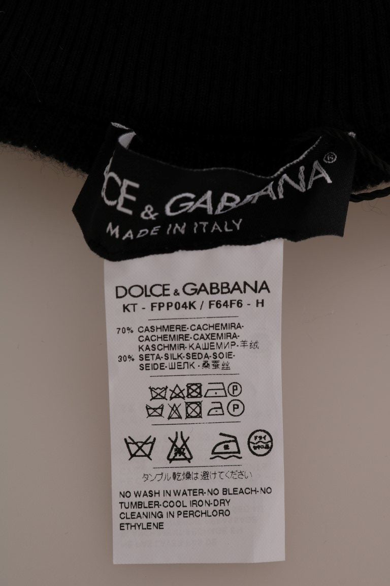 Dolce & Gabbana Black Cashmere Silk Stretch Tights Stockings | Regal Royce