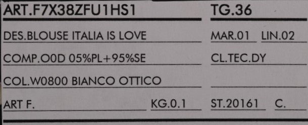 Dolce & Gabbana White Silk ITALIA IS LOVE Blouse T-shirt | Regal Royce