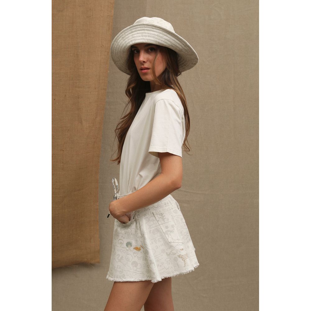 Don The Fuller "White Cotton Women T-Shirt"