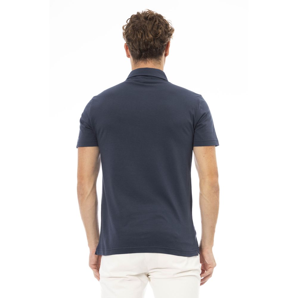 Baldinini Trend Blue Cotton Polo Shirt