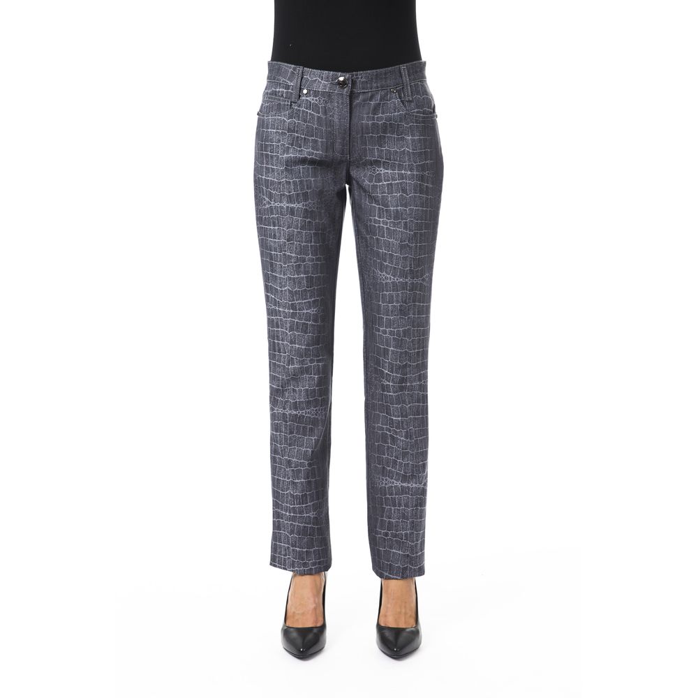 BYBLOS Black Viscose Women Pants | Regal Royce