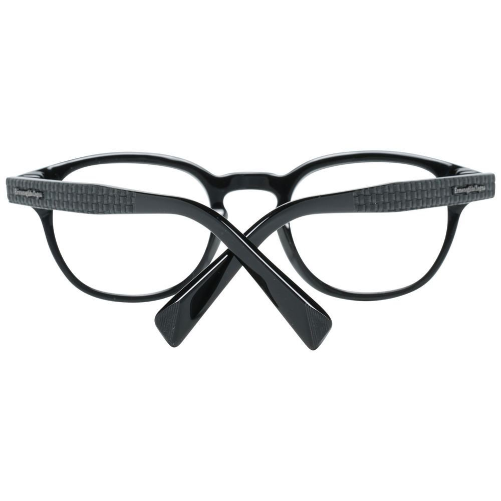 Ermenegildo Zegna Black Plastic Glasses (Frames) | Regal Royce