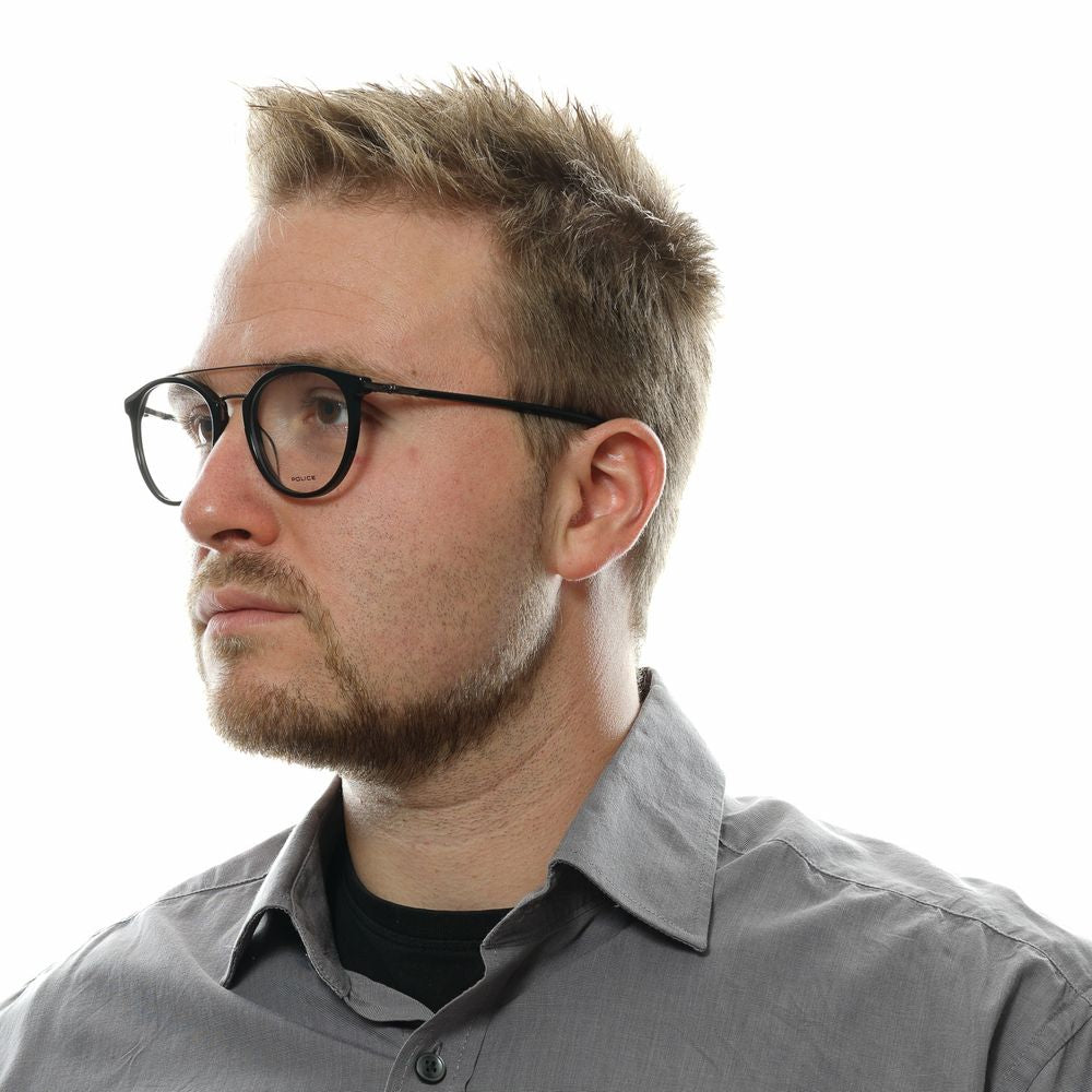 Police Black Metal & Plastic Glasses (Frames) | Regal Royce