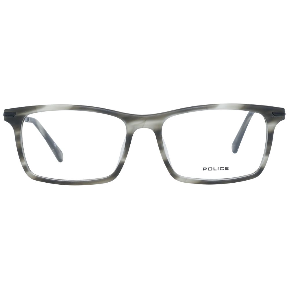 Police Gray Metal & Plastic Glasses (Frames) | Regal Royce