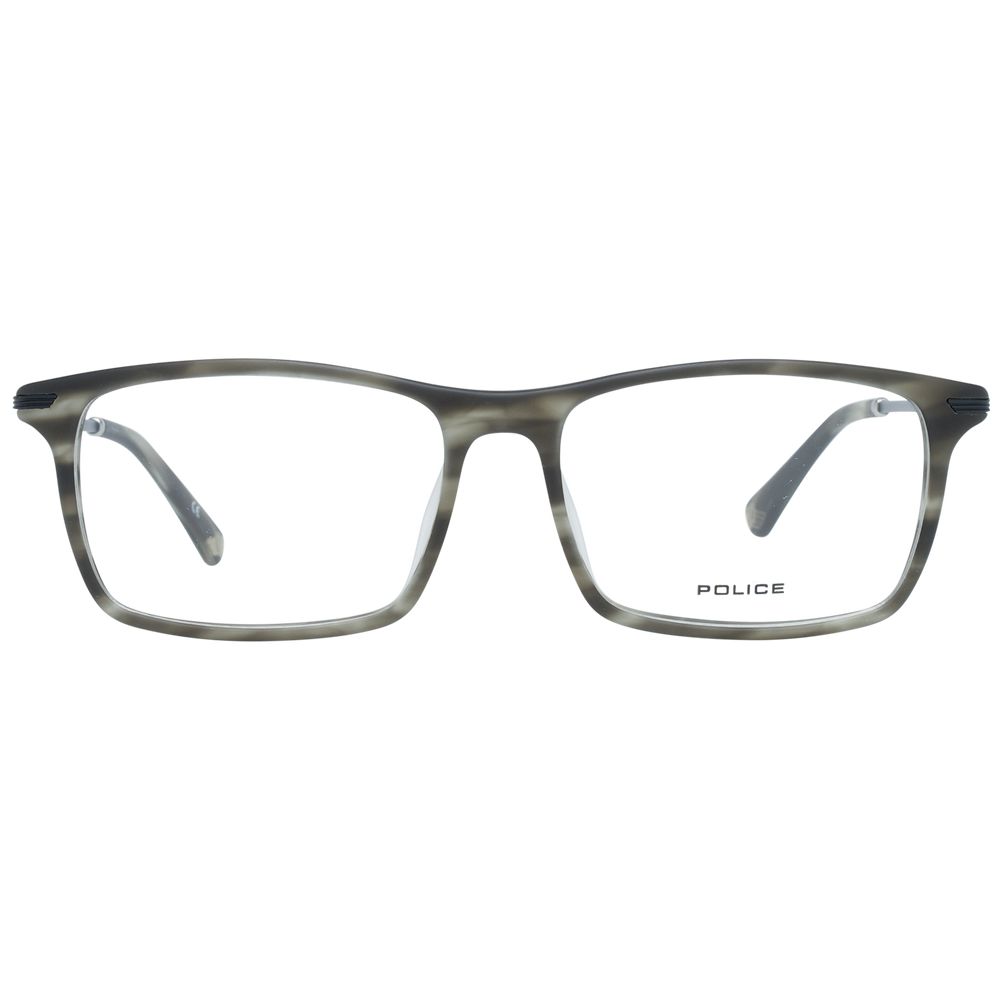 Police Gray Metal & Plastic Glasses (Frames) | Regal Royce
