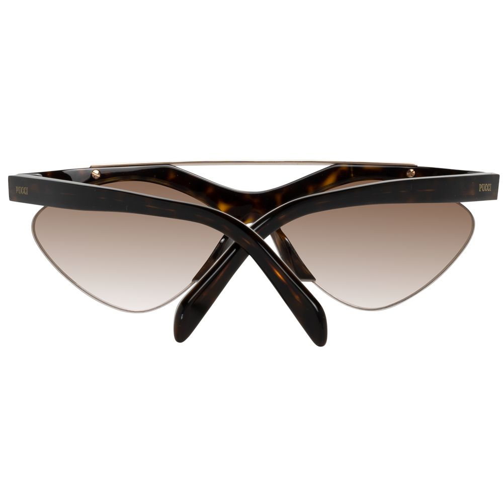 Emilio Pucci Brown Metal & Plastic Sunglasses | Regal Royce