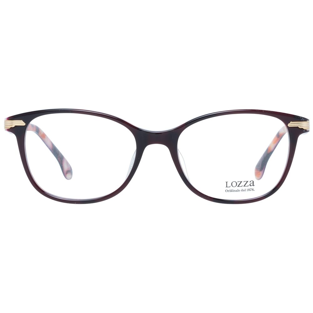 Lozza Burgundy Plastic Glasses (Frames) | Regal Royce