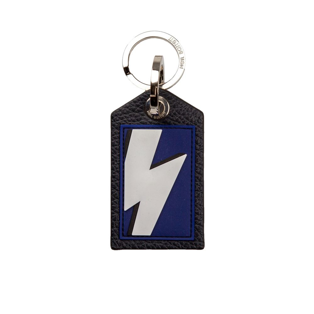 Neil Barrett Blue Leather Men Keychain | Regal Royce