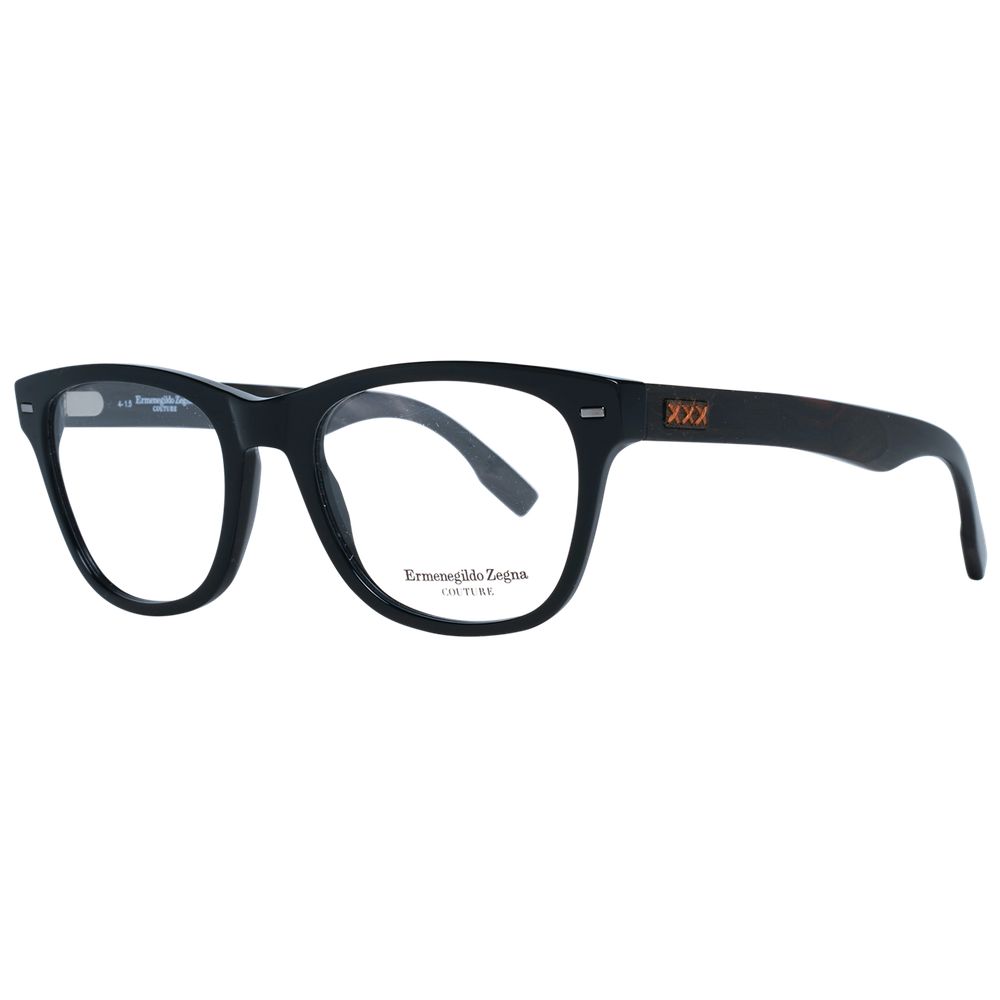 Ermenegildo Zegna Black Plastic Glasses (Frames) | Regal Royce