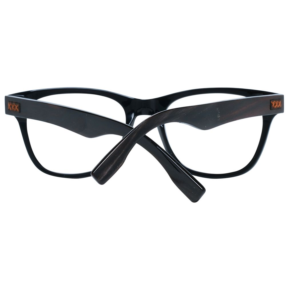 Ermenegildo Zegna Black Plastic Glasses (Frames) | Regal Royce