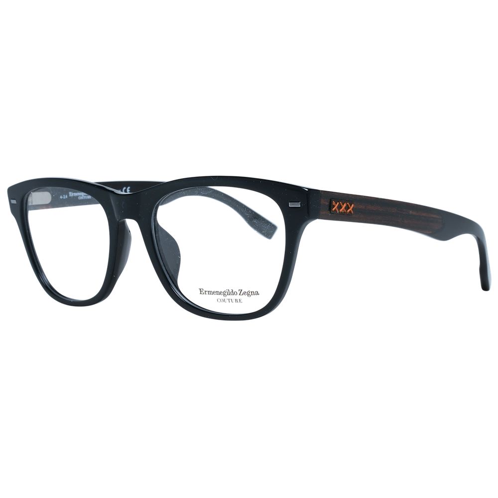 Ermenegildo Zegna Black Plastic Glasses (Frames) | Regal Royce