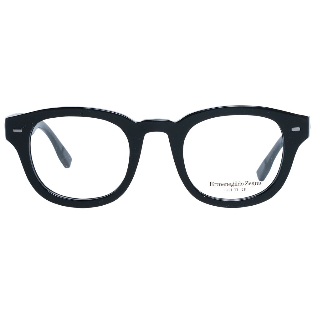 Ermenegildo Zegna Black Plastic Glasses (Frames) | Regal Royce