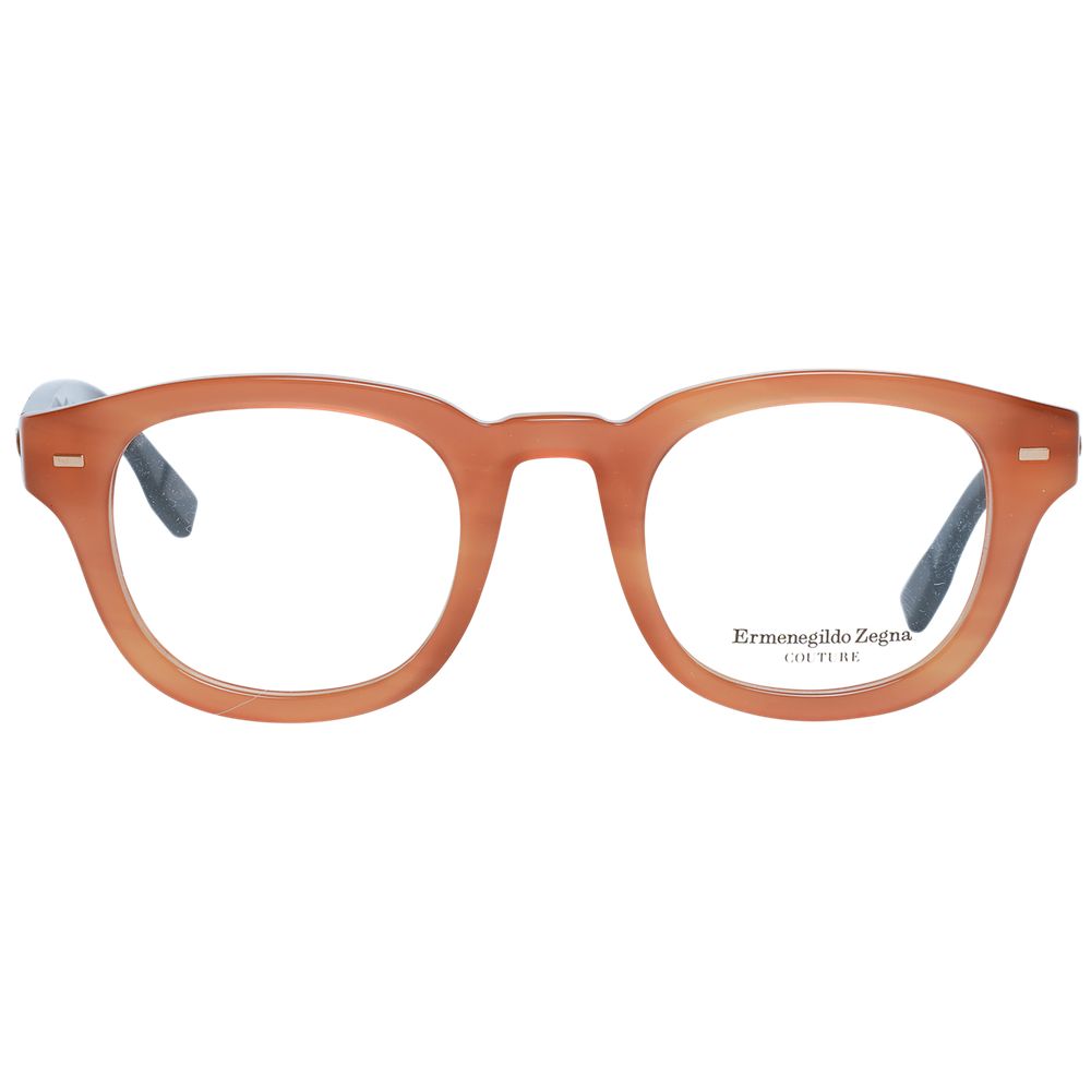 Ermenegildo Zegna Brown Plastic Glasses (Frames) | Regal Royce