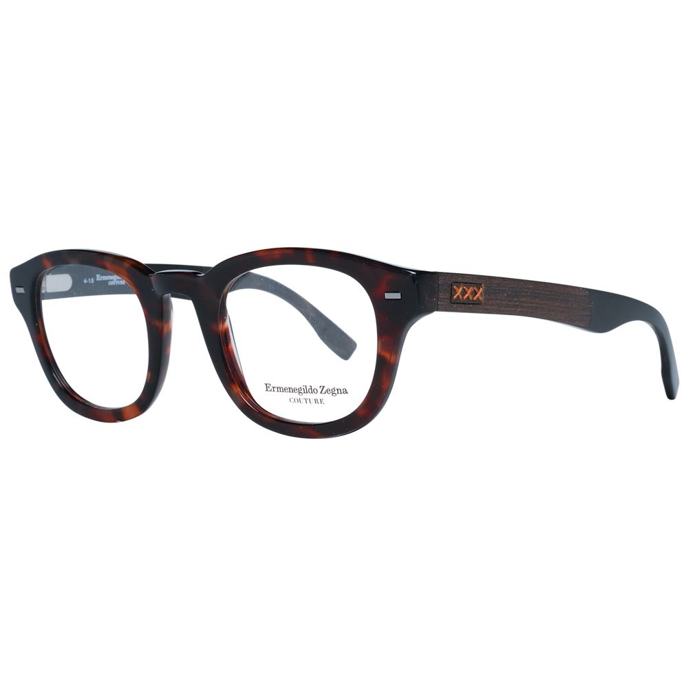 Ermenegildo Zegna Brown Plastic Glasses (Frames) | Regal Royce