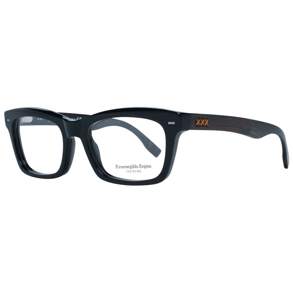 Ermenegildo Zegna Black Plastic Glasses (Frames) | Regal Royce