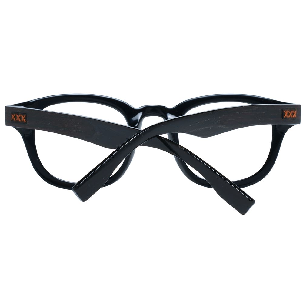 Ermenegildo Zegna Black Plastic Glasses (Frames) | Regal Royce