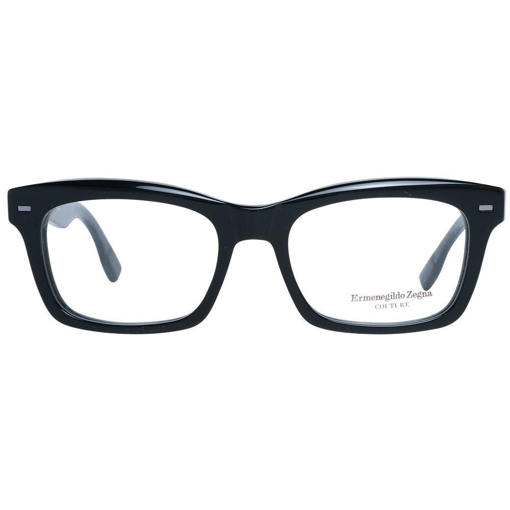Ermenegildo Zegna Black Plastic Glasses (Frames) | Regal Royce