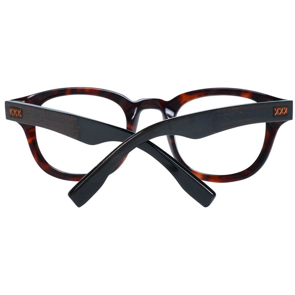 Ermenegildo Zegna Brown Plastic Glasses (Frames) | Regal Royce